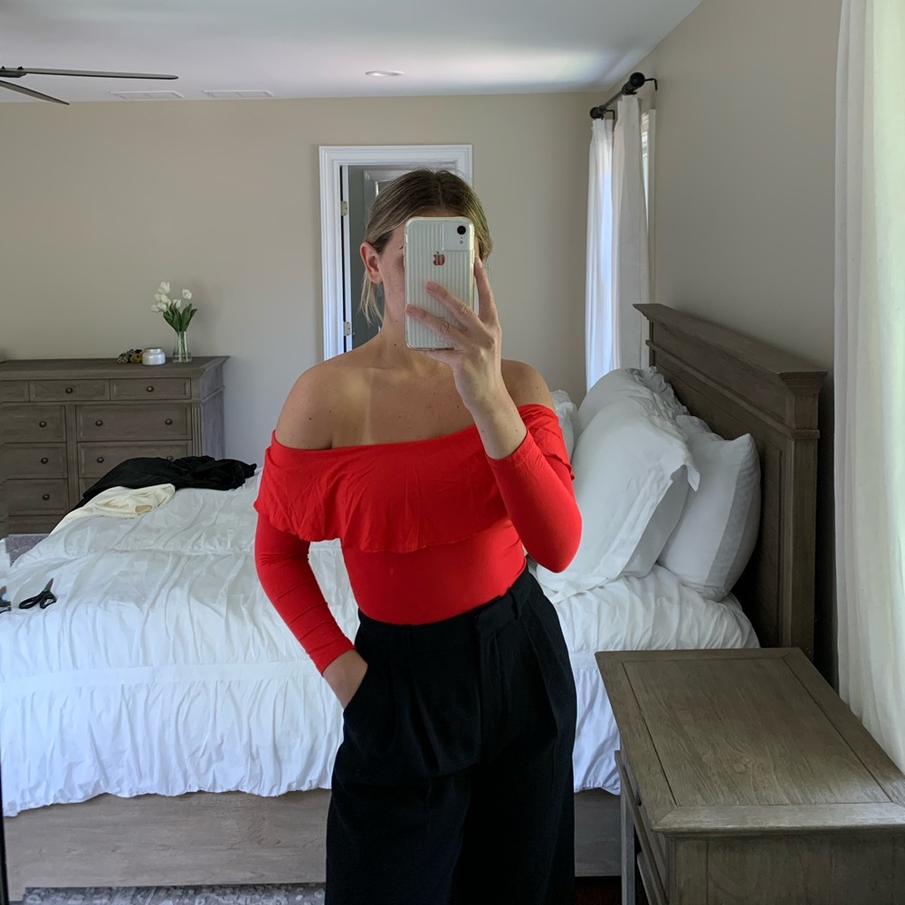 Aritzia Off The Shoulder Bodysuit